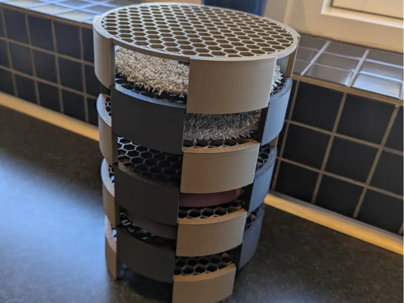 5" polish pad "dry tower" - Modular.