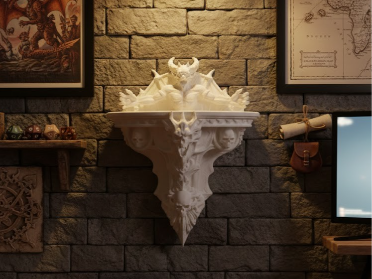Molag Bal Inspired Daedric Vampire Shelf Decor 