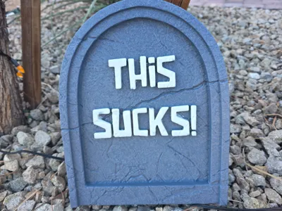 This Sucks Funny Tombstone 