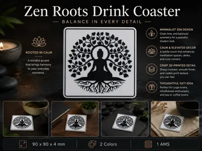 Zen Roots Drink Coaster