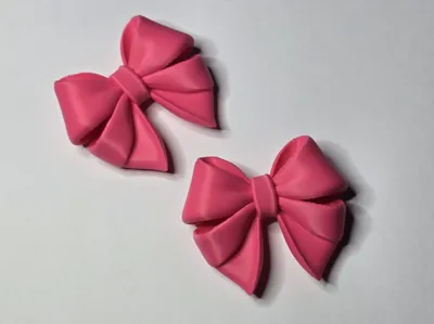 Elegant Magnetic (with magnet) Magenta Bow