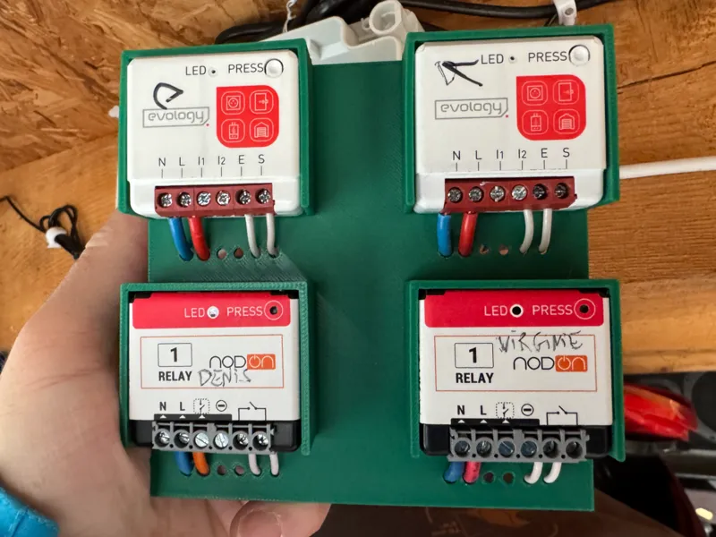 Supports pour micromodules domotique