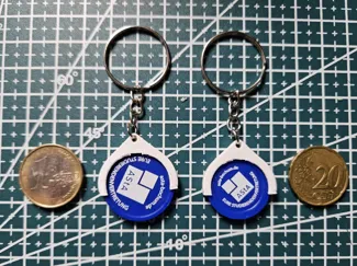 Slim Key chain Coin Holder - 2 Sizes
