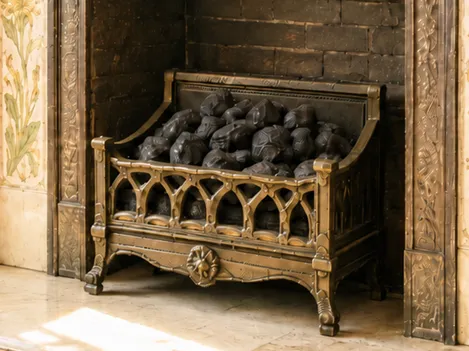 Miniature Coal Basket with Coal