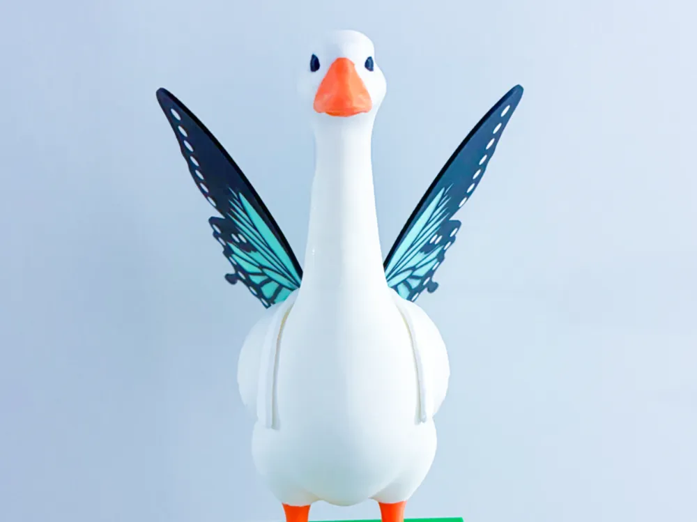 Modelo para impresión 3D: Butterfly Wings Desk Goose Gear. Referencia del modelo original.