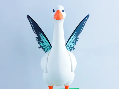 Modelo para impresión 3D: Butterfly Wings Desk Goose Gear — referencia de MakerWorld