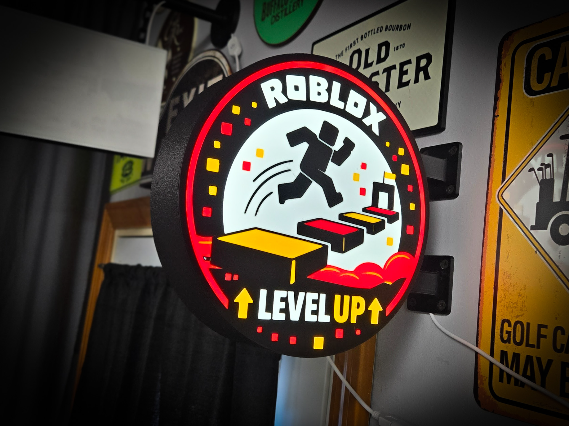 ROBLOX ~ LEVEL UP ~ 2-Sided Round Lightbox
