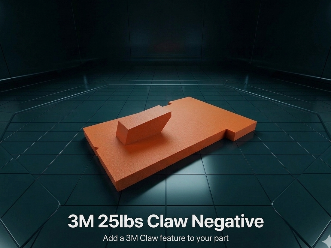 3M Claw - 25lbs Negative Model with Support