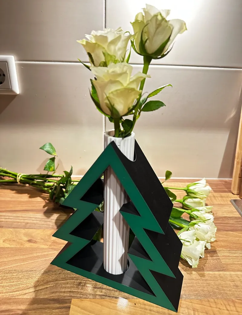 christmas vase