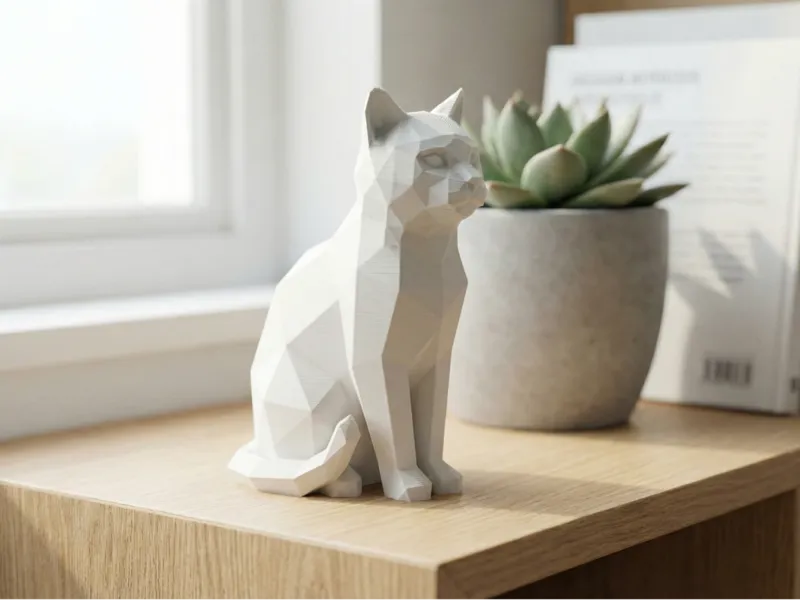MODERN FIGURINE CAT