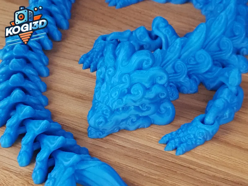 Print in Place Articulated Flexi Water Dragon