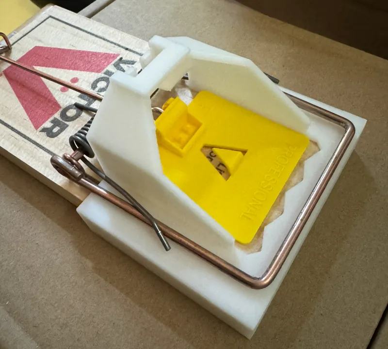 Rat Trap Hood modified for all bait plates