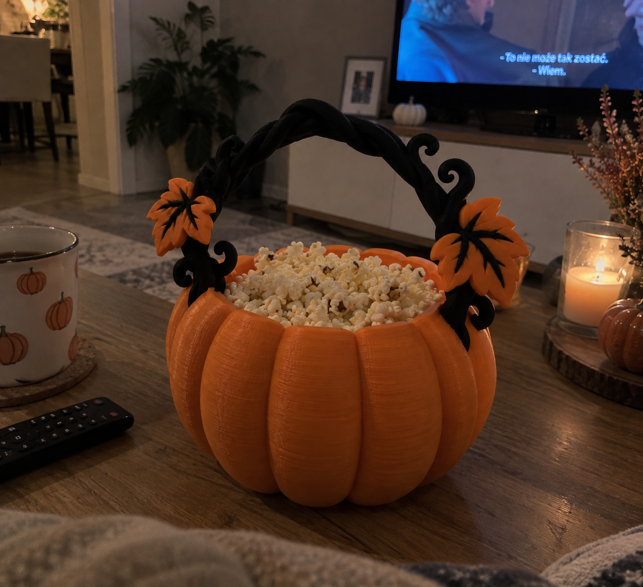 Pumpkin Vine Basket – Halloween & Autumn Decor - 1