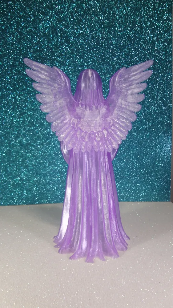 Beautiful Transparent Angel With or Without Lights - Free 3D Print ...