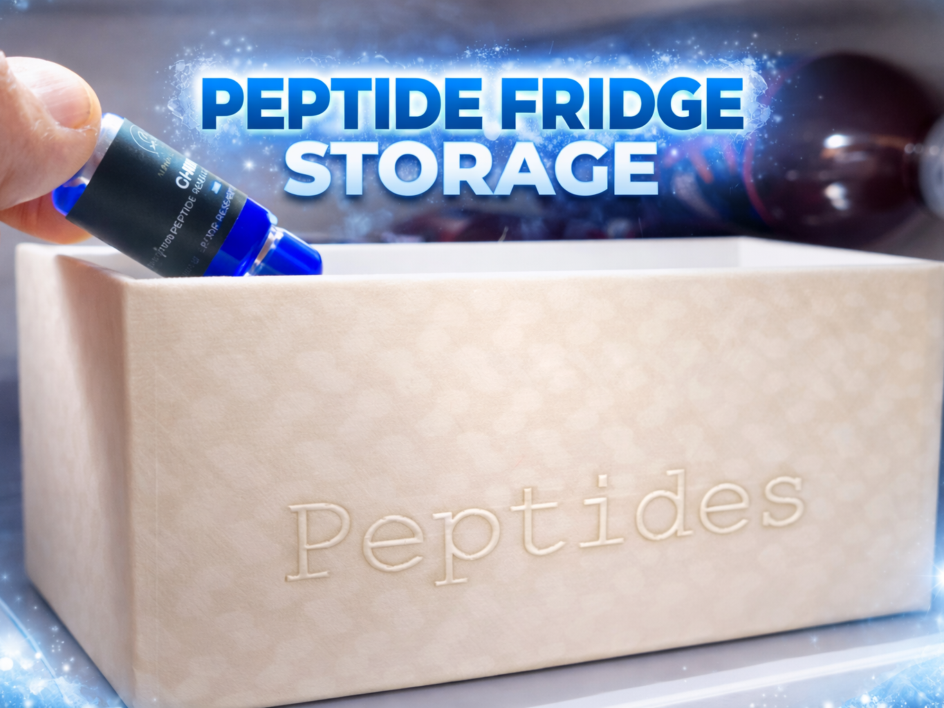 Peptide Storage Geladeira Caixa (2 Grande + 5 Pequeno)