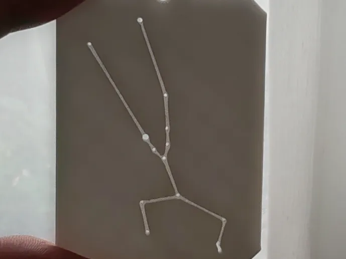 Taurus constellation keychain