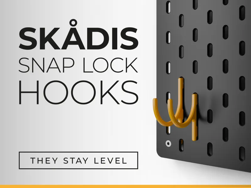 IKEA Skadis Snap Lock Hooks