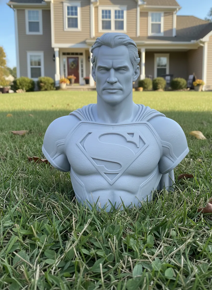 SUPERMAN Bust 2 Set - Free 3D Print Model - MakerWorld