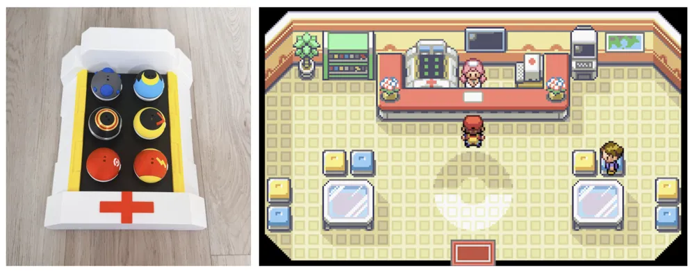 Pokemon Máquina de Cura Porta Canetas + Clickers - Modelo gratuito para ...