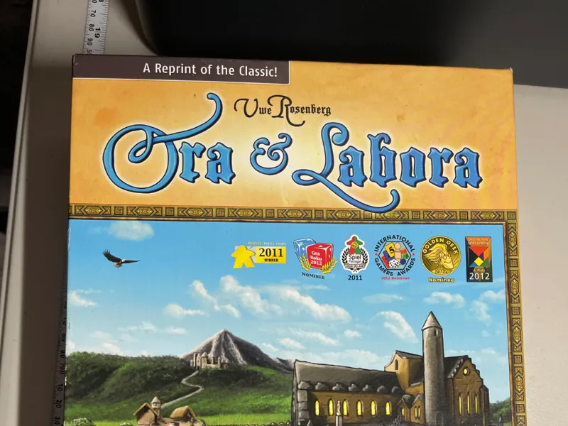 Ora Et Labora (Uwe Rosenberg) Box Insert