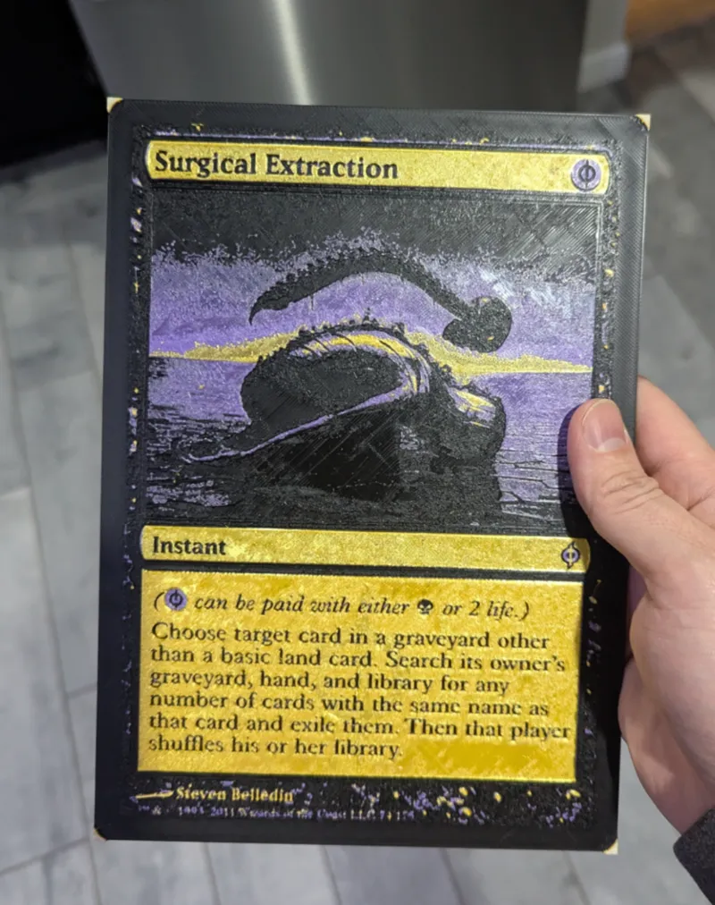 Surgical Extraction - Magic The Gathering HueForge