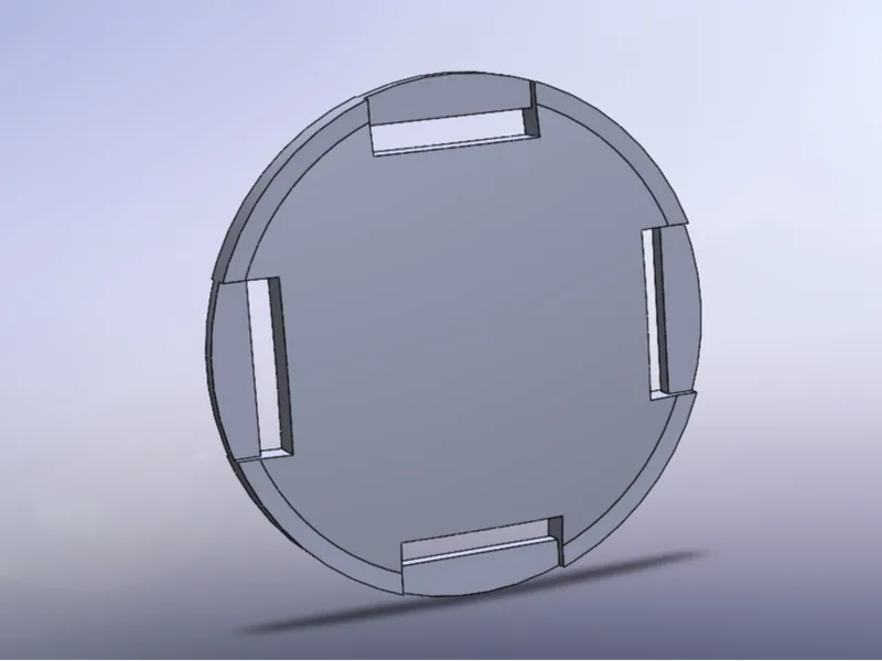 Back / Nape Plate For Masks (4 holes version)