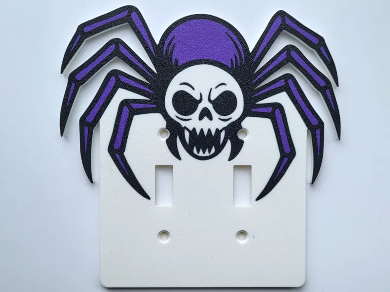 Scary Spider Light Switch Cover