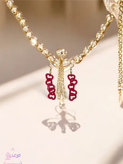Chain of love earrings
