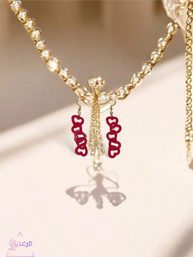 Chain of love earrings