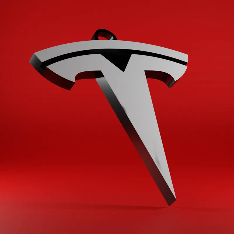 Tesla Keychain