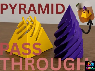 3D Printed Pyramid Passthrough Fidget !!!!!