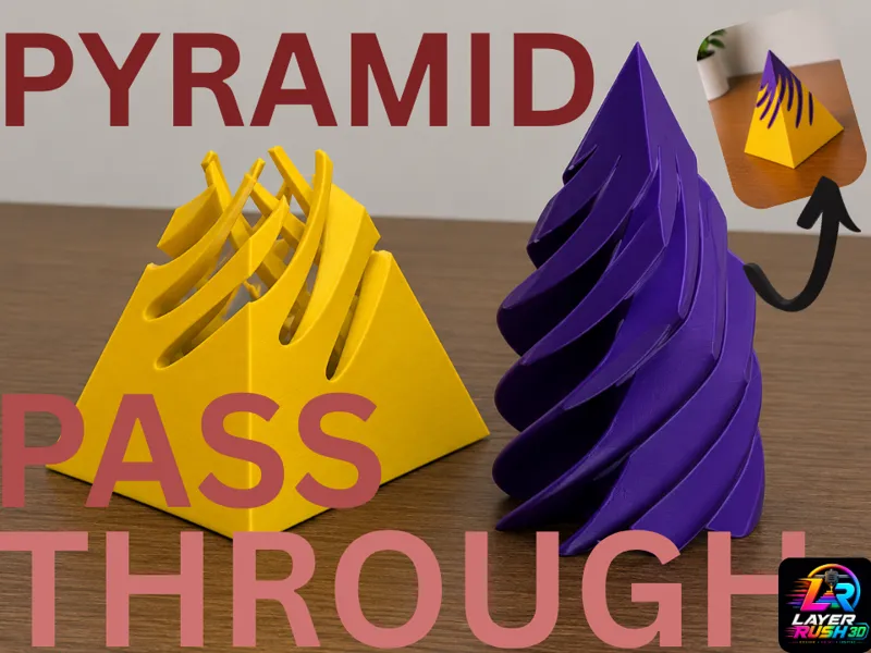 3D Printed Pyramid Passthrough Fidget !!!!!