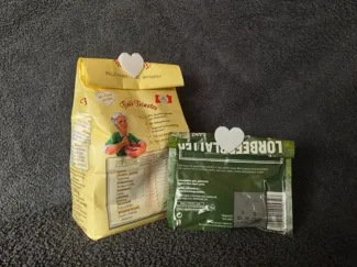 Herzklipp für Verpackungen