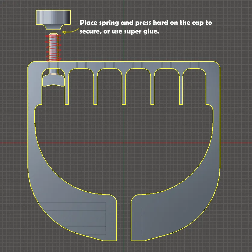 Guitar string presser / finger saver for beginner - Free 3D Print Model ...