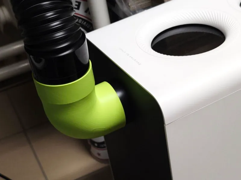 90° angle elbow xtool S1 to AP2 adapter