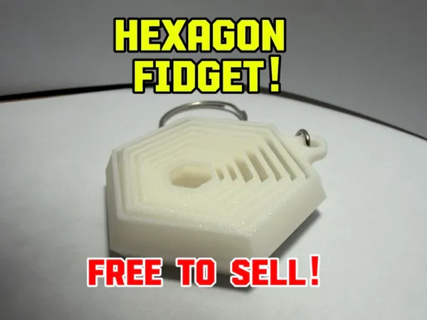 Fidget hexagonal porte-clés