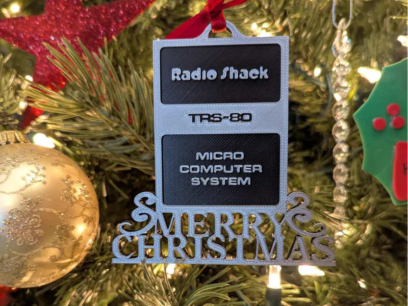 TRS-80 Badge Christmas Ornament