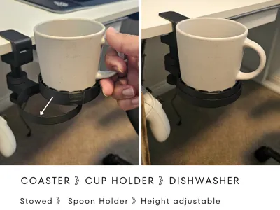 Cup Holder and Coaster in one