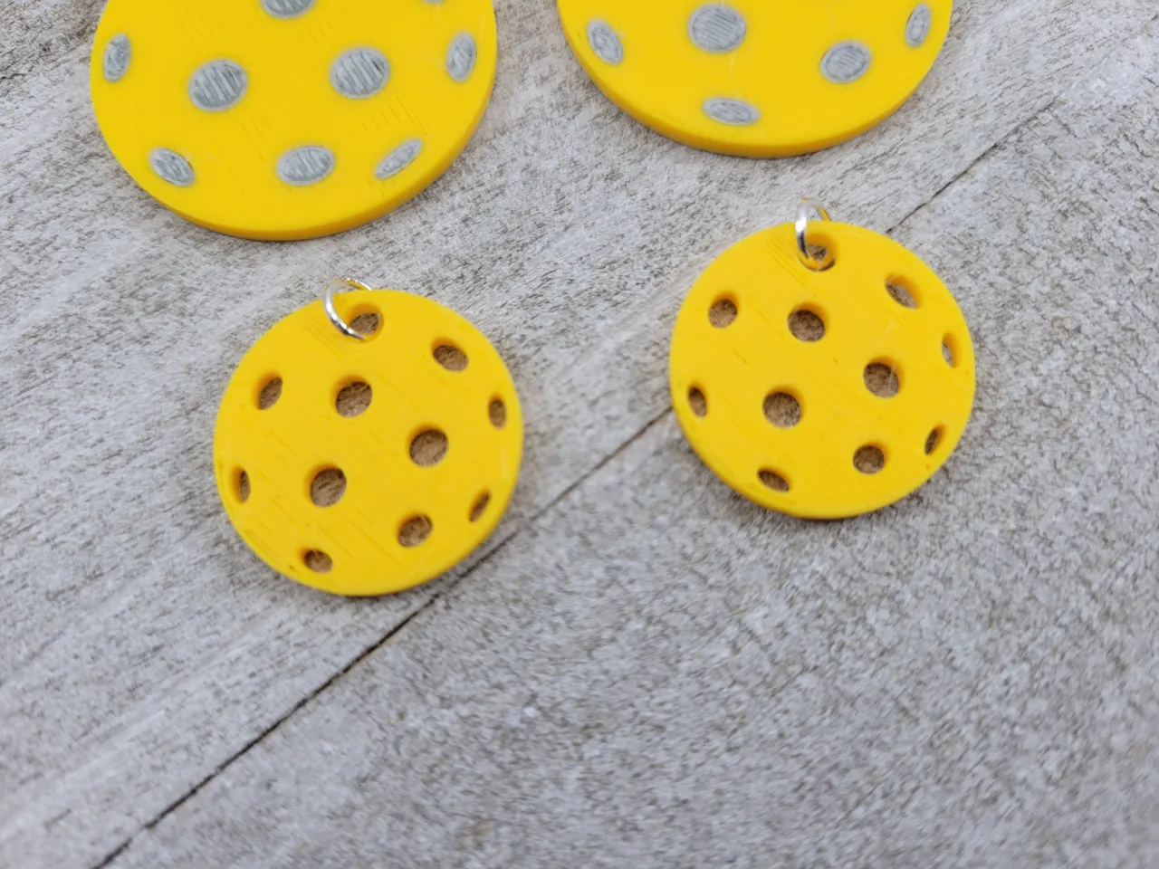 Pickleball Earrings Sports 3 Sizes colors or holes view 4