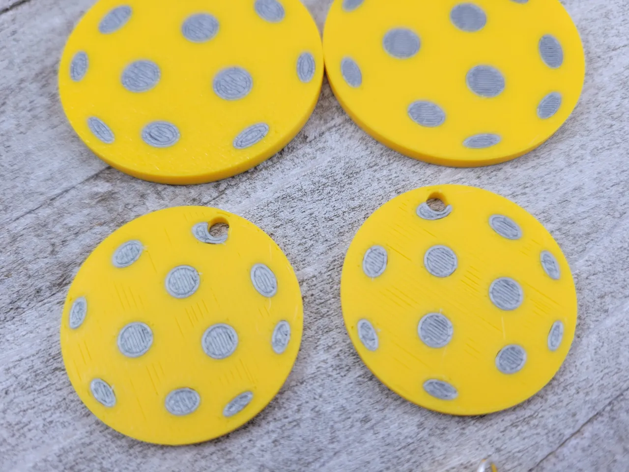 Pickleball Earrings Sports 3 Sizes colors or holes view 3