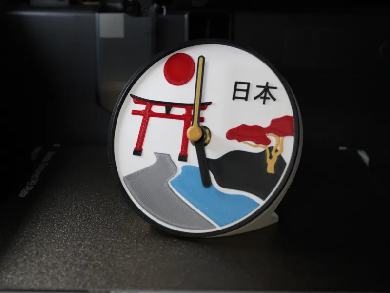 Japanese Scenic Clock