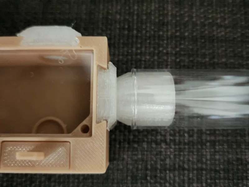 18mm Test Tube Connector (V2) for open formicaria