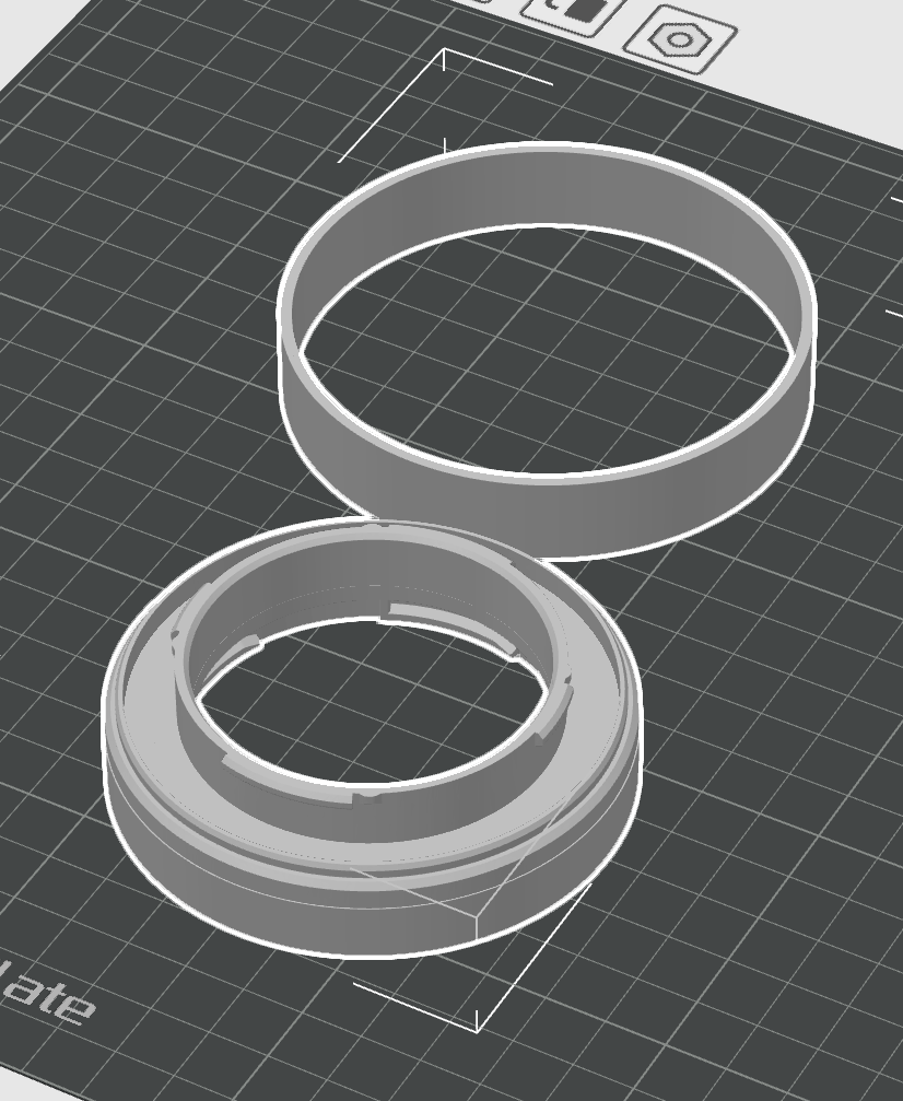 Miniatura 4 do modelo 3D 炸盘拯救者（适配拓竹官方料盘）散料盘拯救者/料盘轴延长器