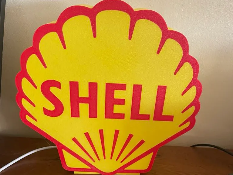 Enseigne lumineuse Shell