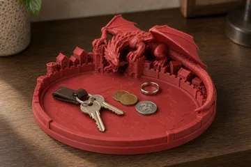 Bandeja organizadora: Citybreaker – Dragon Attack Catch-All Tray — vista de referencia 3