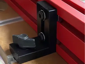 Anschlagwinkel 55x47mm für Alu-Nut-Schiene 