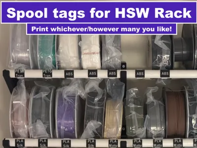 Spool Tags for 3/4 Inch PVC HSW