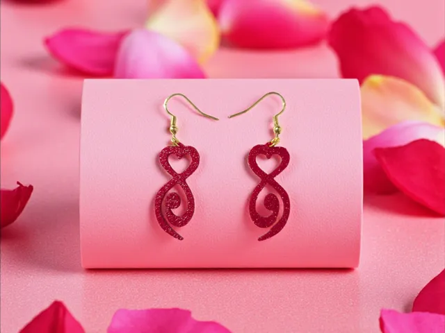 Infinite love comma earrings