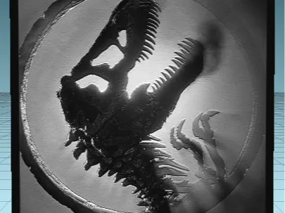 Lithophane Dinosaurio 