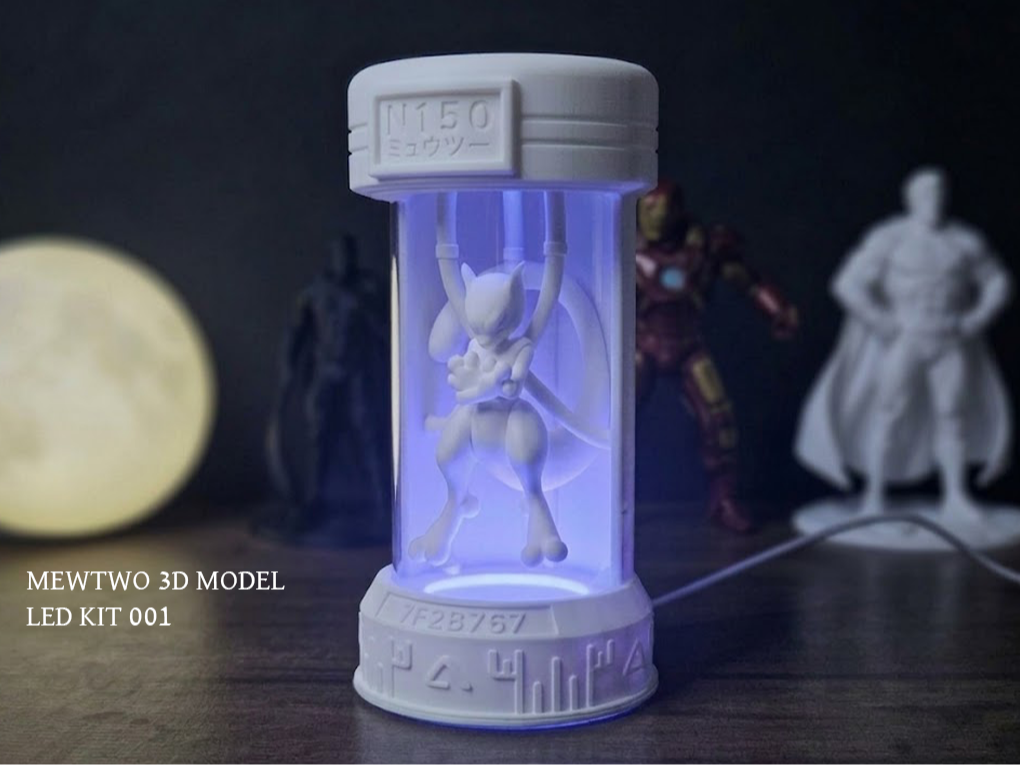 Pokemon Mewtwo: Capsula Lab per LED Kit 001